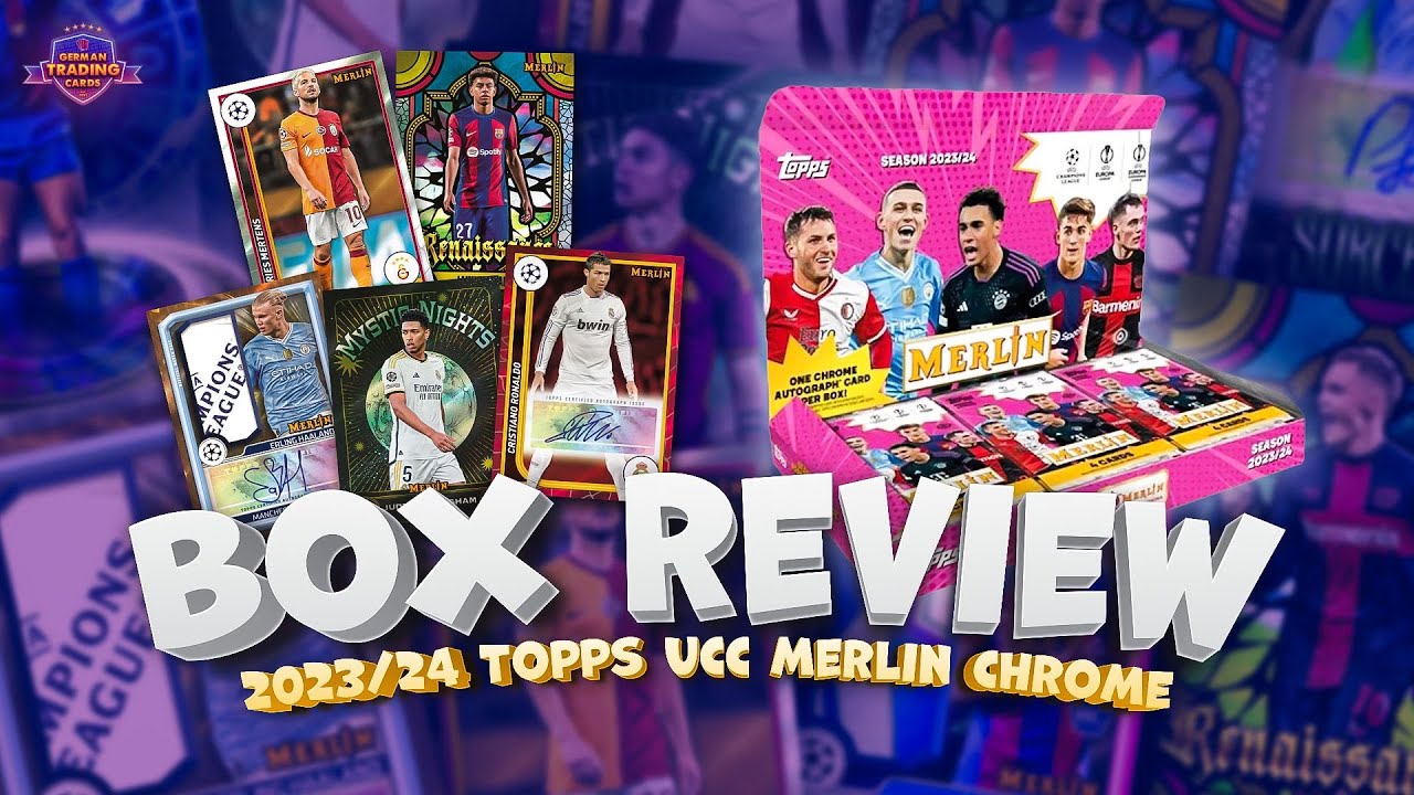 ⚽BOX REVIEW - Topps Merlin Chrome UCC Hobby Box + Blaster 2023/24⚽