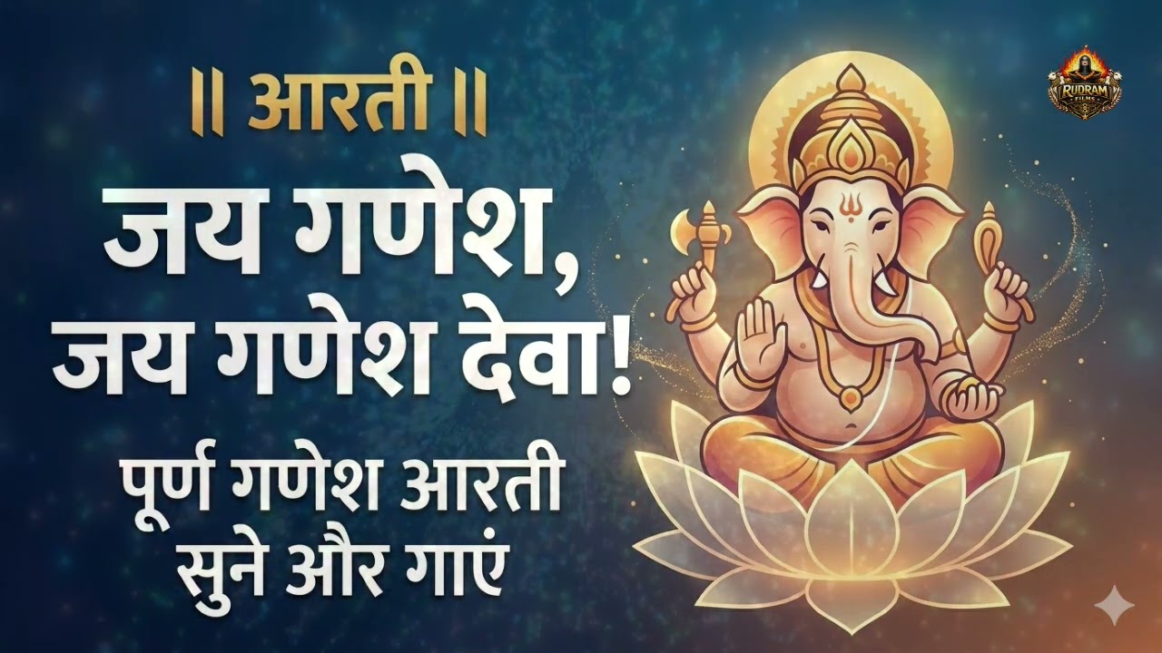 गणेश जी की आरती Ganesh Ji Ki Aarti - जय गणेश जय गणेश देवा Jai Ganesh Jai Ganesh Deva | Ganpati Aarti