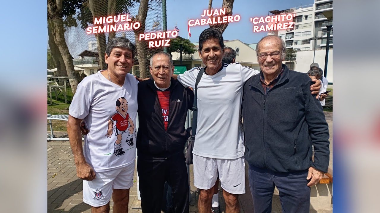 Reencuentro de Oswaldo 'Cachito' Ramírez, Juan Caballero, Pedrito Ruiz y Miguel 'Loco' Seminario.