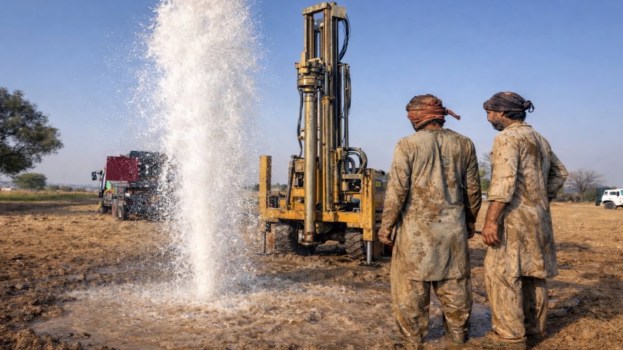 700 Feet Boring in Just 1 Hour | Powerful Compressor Machine in Action