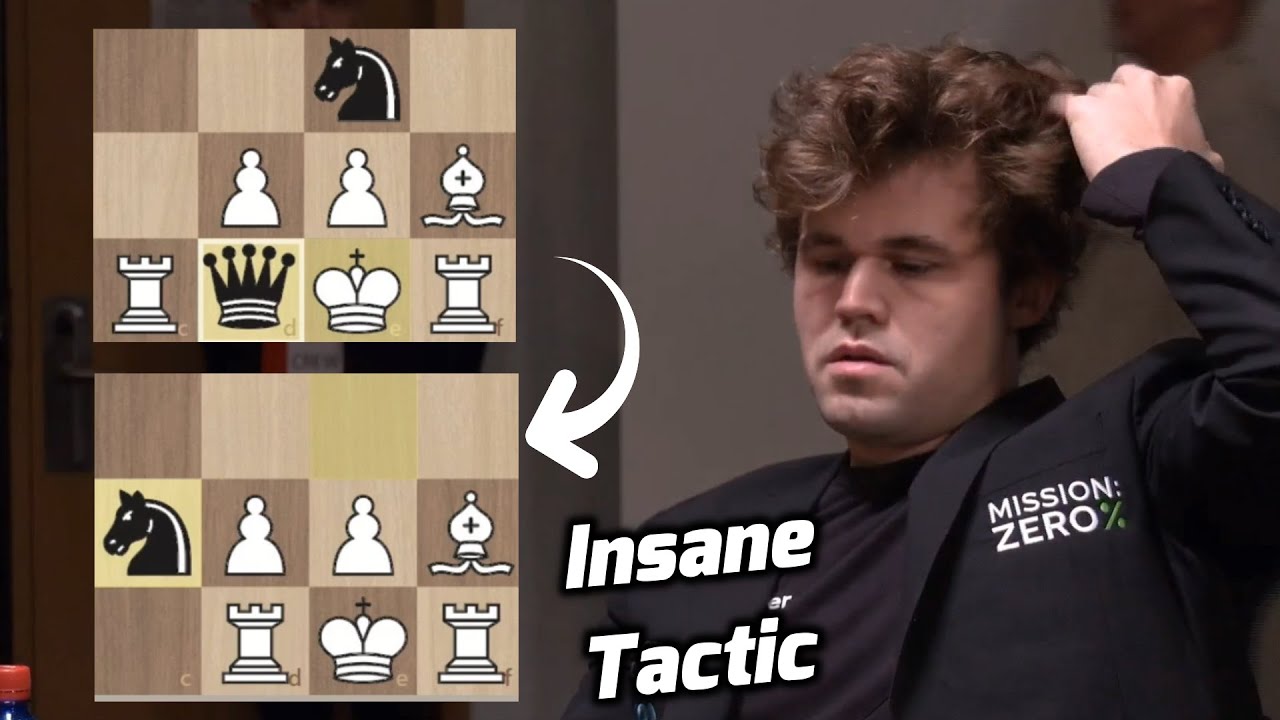Magnus Carlsen's DIRTY TACTIC That Ends In SMOTHERED MATE