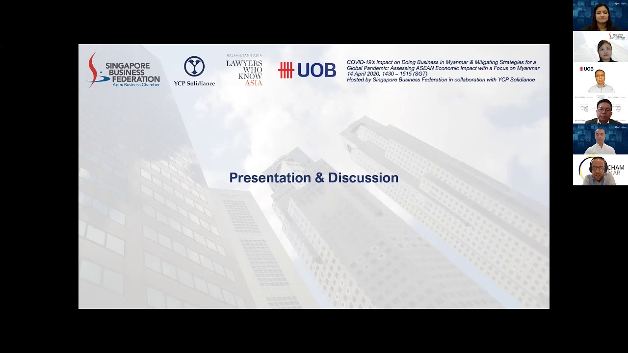 EuroCham Myanmar presented outcomes of survey on the COVID 19 impact on European businesses
