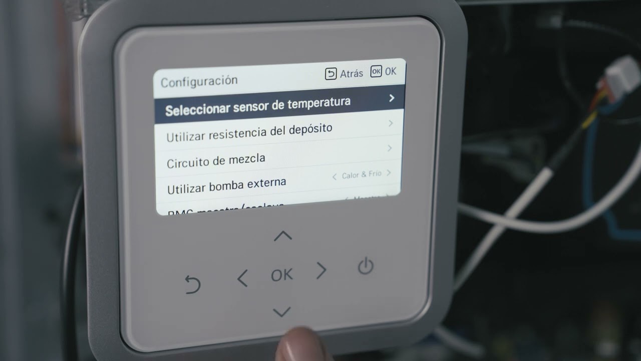 Configuraciones básicas de LG Therma V. Método de control y purgado del circuito hidráulico.