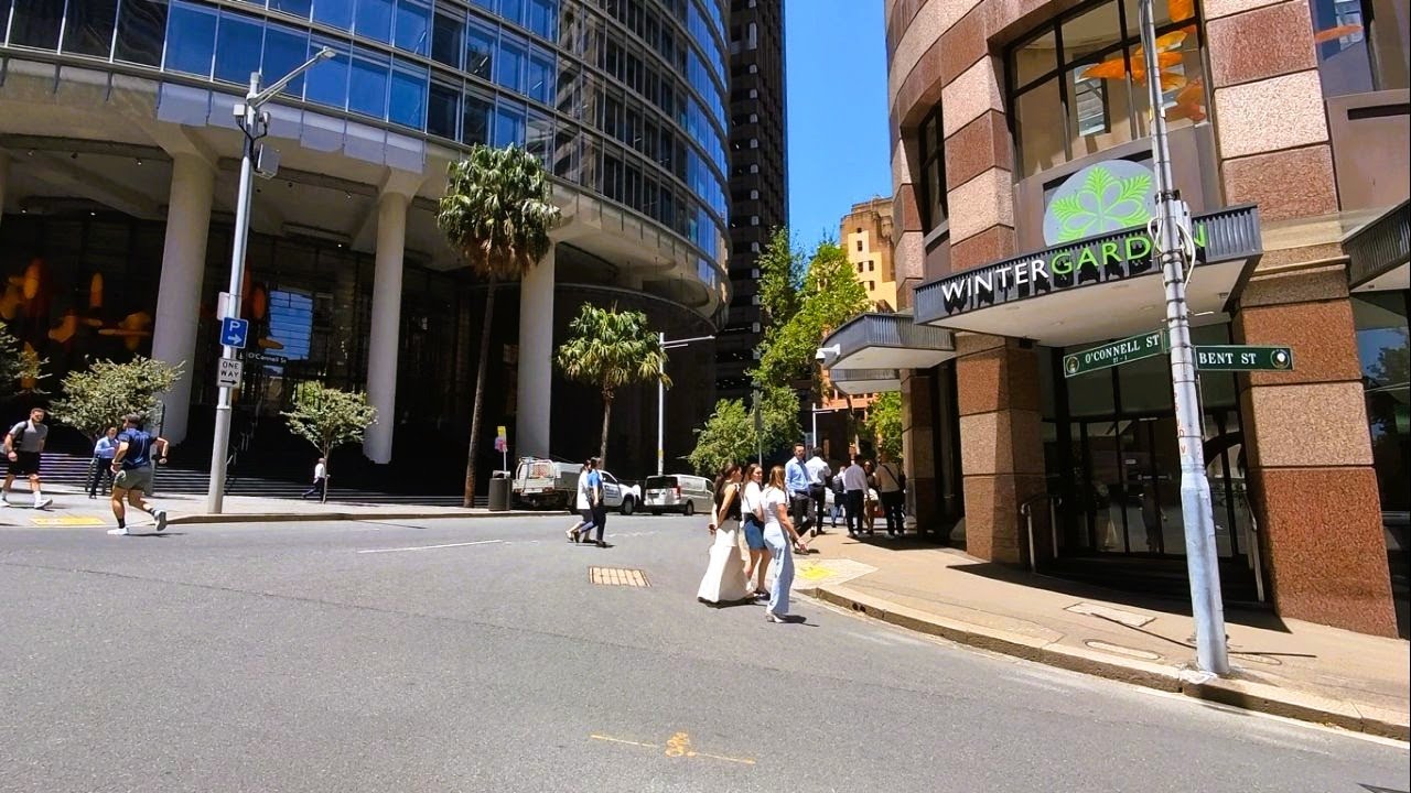 Sydney City Walk - O'Connell Street - Includes Wintergarden Foodcourt Walkthrough
