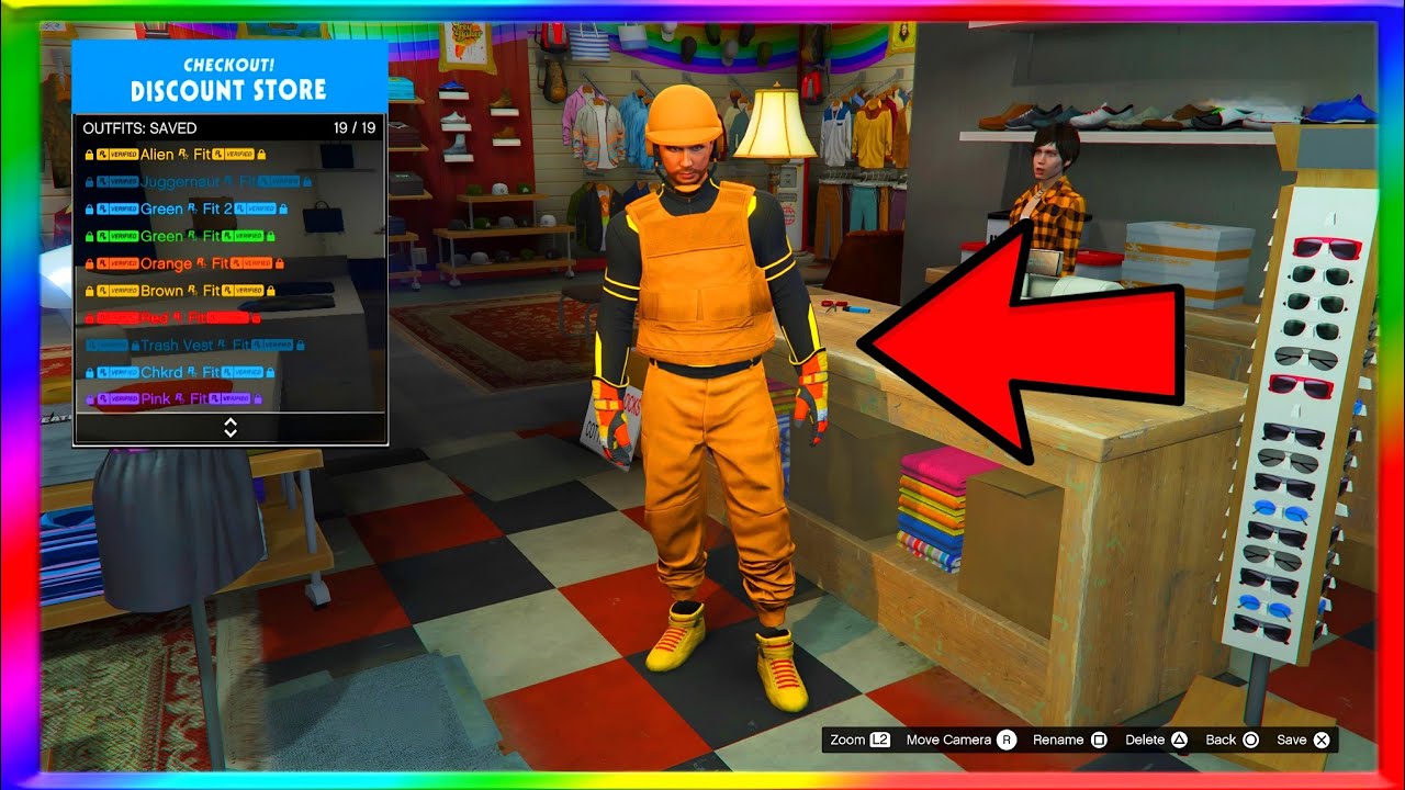 *GTA MALE TRANSFER OUTFITS* GLITCH ! ORANGE TRON OUTFIT