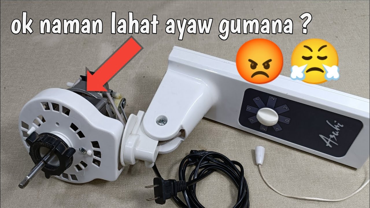 Ok naman lahat ayaw parin gumana,ganito kasi yan, electric fan repair ❤️❤️❤️