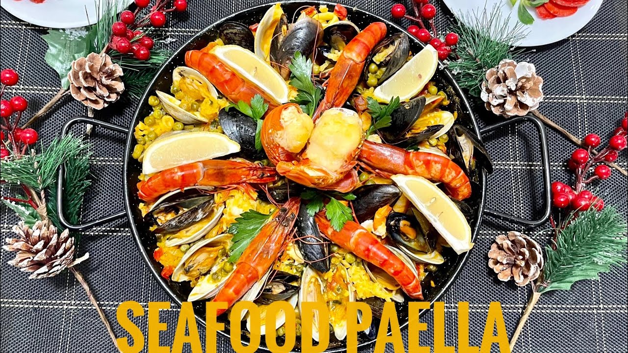 SPANISH SEAFOOD PAELLA- Cơm hải sản Tây Ban Nha ăn là nghiện by Mi Xù
