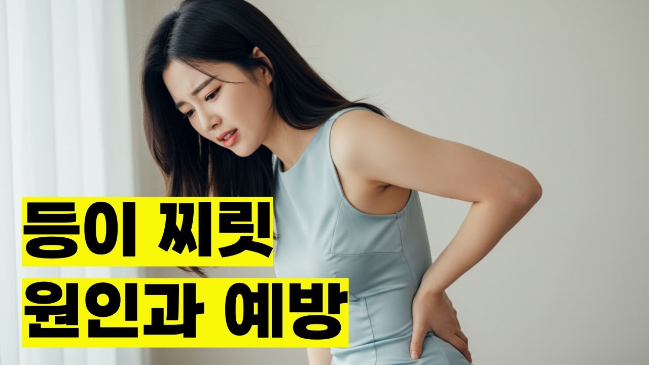 등이 찌릿찌릿해요 / 주요 이유 원인과 해결 방법 / 근육, 척추, 신경, 자세, 스트레스