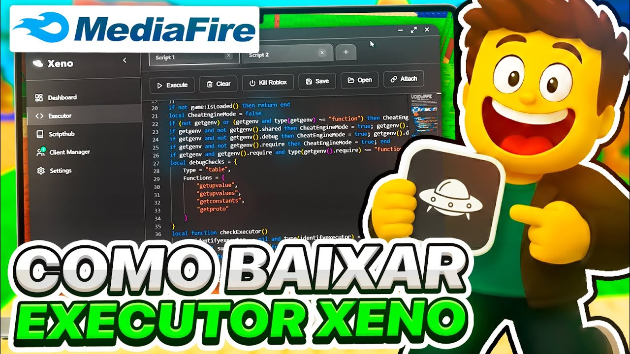 ✅LINK DIRETO! COMO BAIXAR Executor XENO PARA PC SEM KEY ATUALIZADO MEDIAFIRE 2026