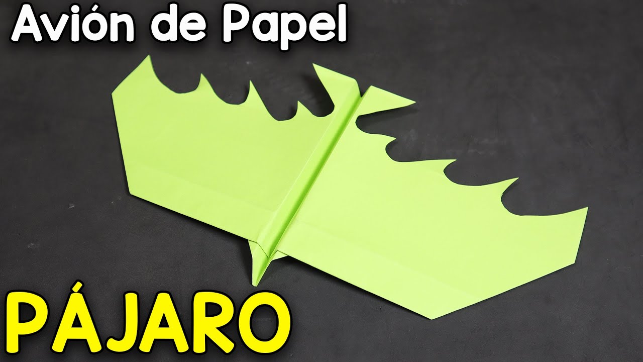 Como Hacer un Avión de Papel, Vuela Como un Pájaro! | Mejor Avión Pájaro de Papel