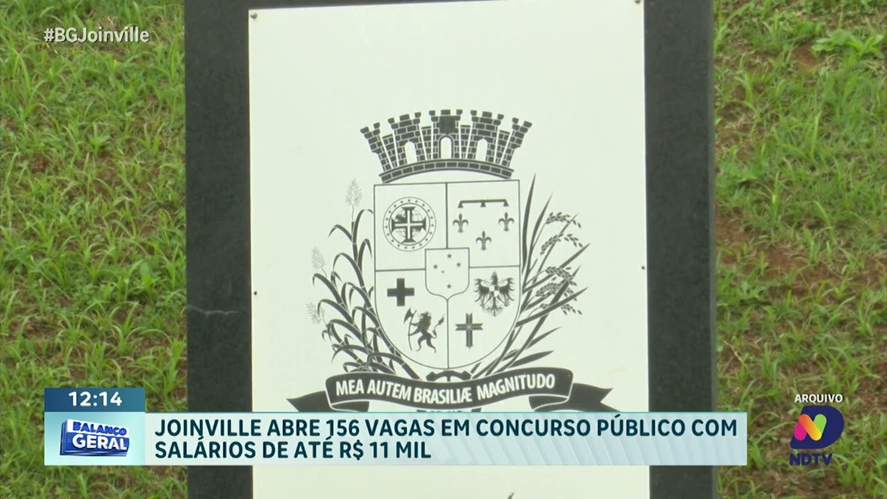 Joinville abre concurso público com 156 vagas e salários de até R$ 11 mil