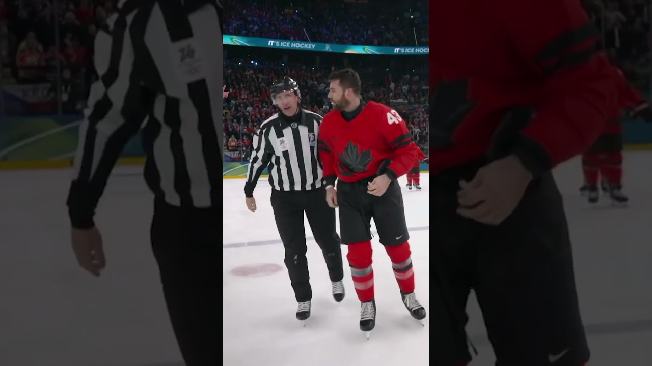 Canada's Tom Wilson dropped his gloves in a crazy Olympic hockey fight 😬