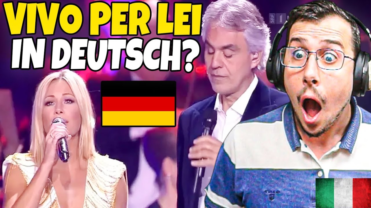 🇩🇪 Она пела это на немецком? Vivo per lei в исполнении Хелены Фишер и Бочелли