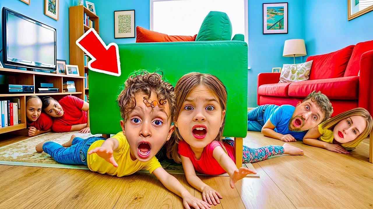 Двоюродные братья Кузи Элиф оказались зажаты под диваном ‼️