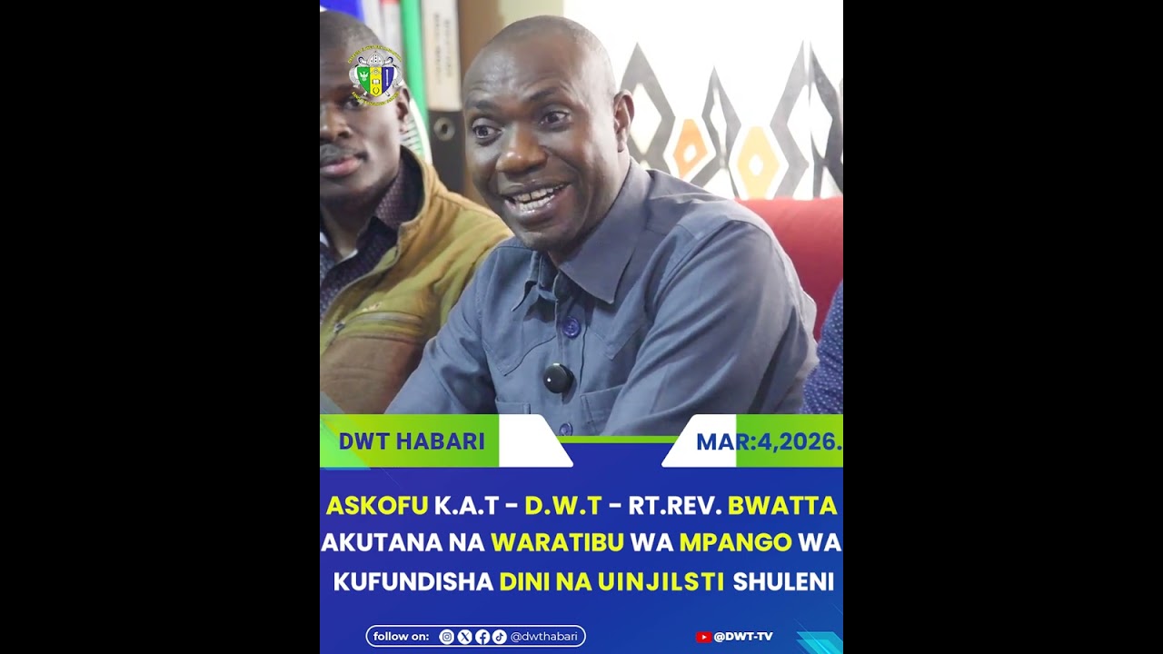 VIDEO: WARATIBU WA ELIMU YA BIBLIA, DINI NA UINJILISTI TANZANIA WAKUTANA BISHOP BWATTA OFISINI KWAKE