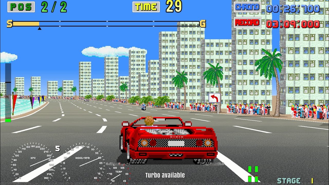 Turbo Outrun Reimagined: 4 vehicles + downloadable game
