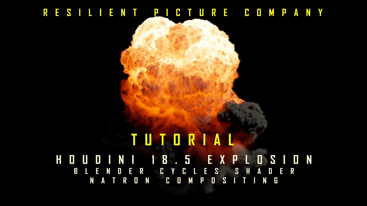 Houdini 18.5 Explosion Blender Cycles Shader Tutorial