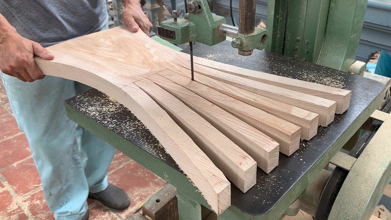 The Most Perfect Handmade Woodworking Idea Ever // Build A Sturdy And Modern Set Of Table And Chairs