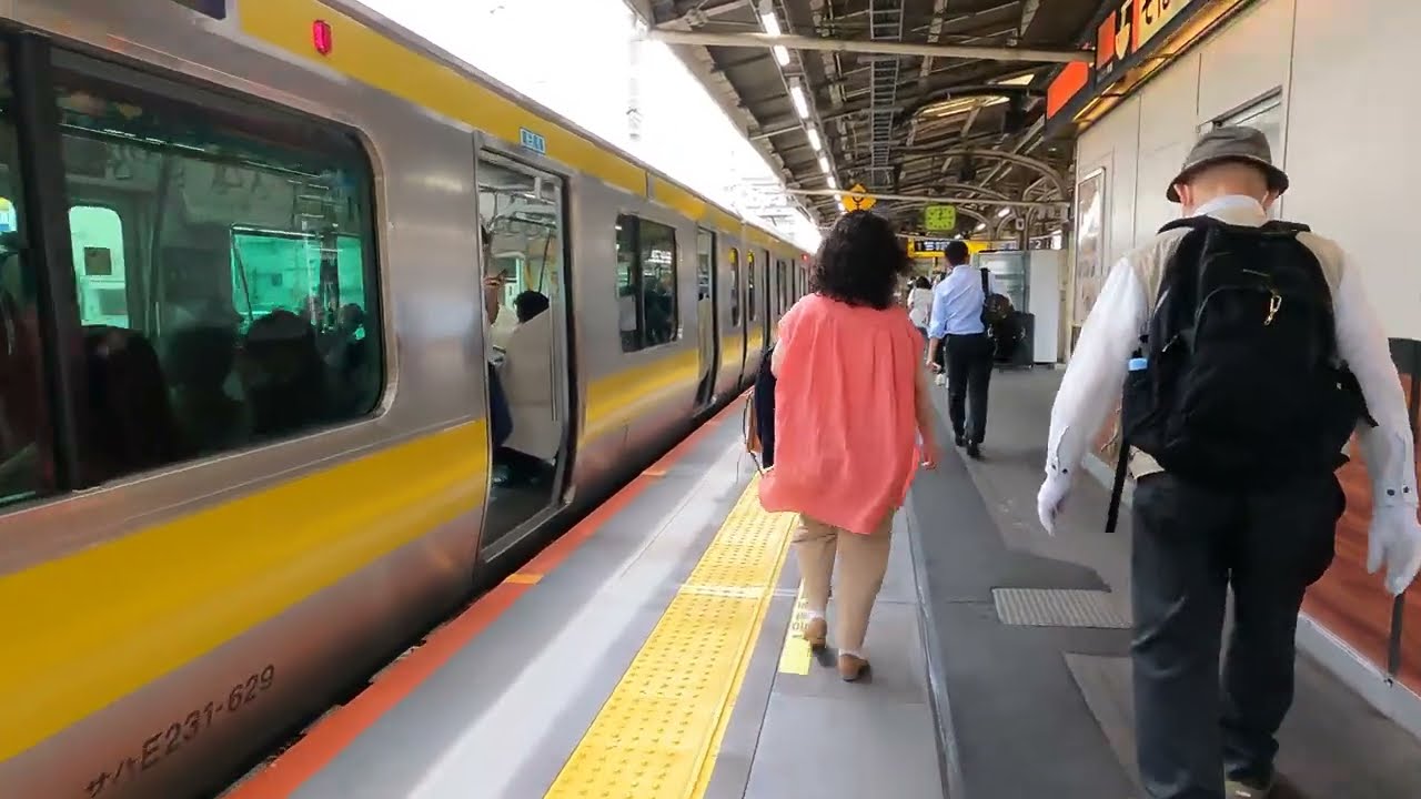 Nakano Station JB07 | JR Chuo Sobu Line Walks | Tokyo Railways Exploration | Japan 4K ASMR