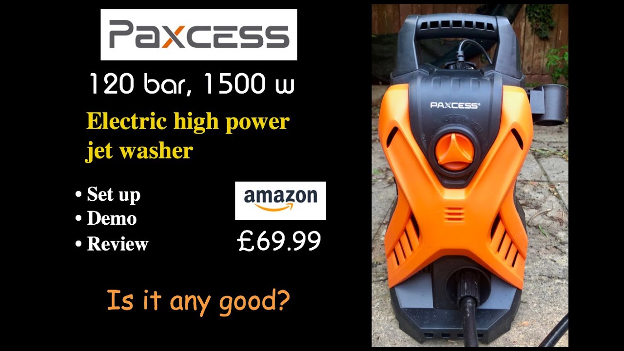 Paxcess electric high power jet washer | Set up, demo & review