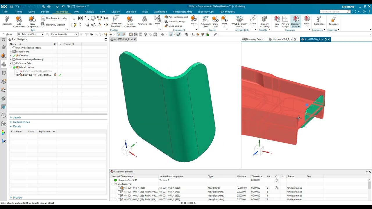 NX Clearance Analysis [NX2406]