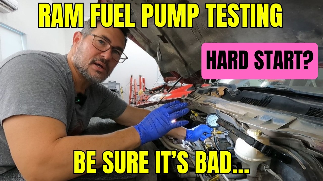 How to test the fuel pump on a Dodge Ram truck (don't just guess)