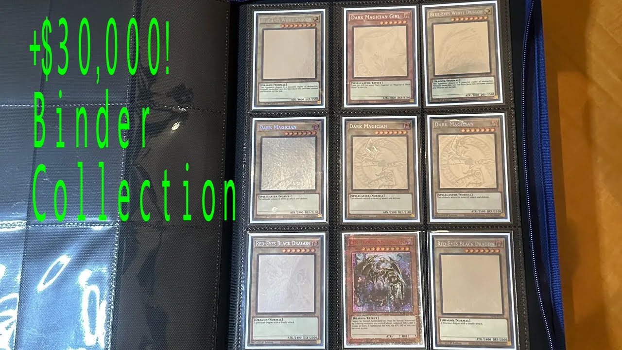 Insane Yugioh Binder Collection (+$30,000)