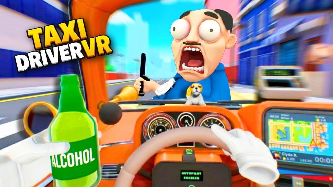 Ich überfahre die Polizei als BETRUNKENERE Taxi Fahrer...! Taxi Driver VR Meta Quest 3S