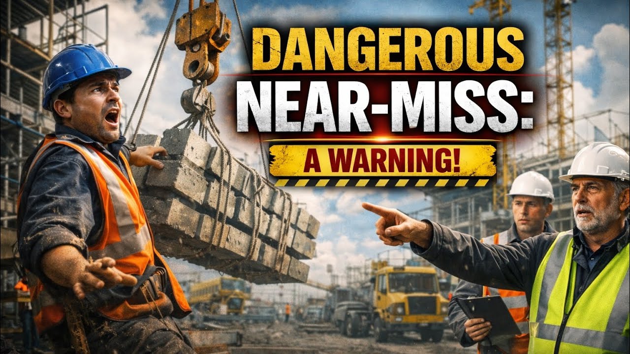Lifting Near Miss construction work | Safety First @jaisurakhsha 