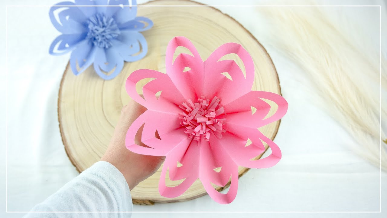 Deko Blumen aus Papier basteln | einfach & schnell