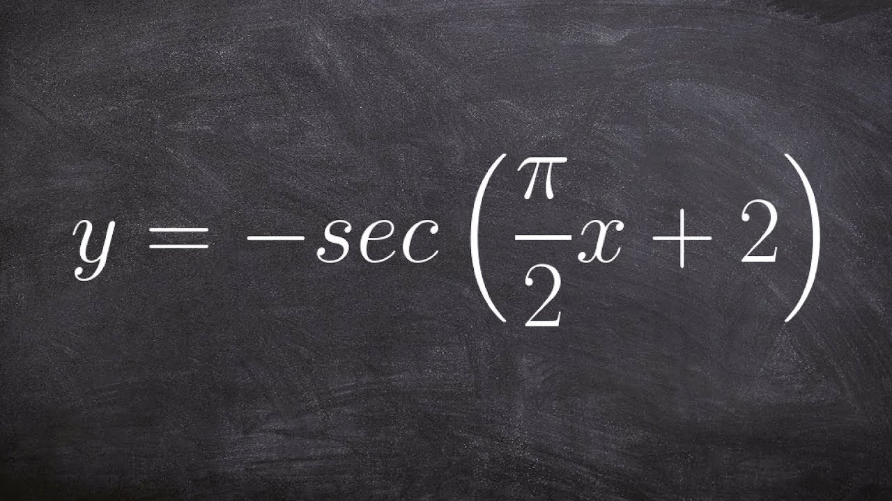 Graphing the Secant Function with a Phase Shift and Reflection Over the X Axis