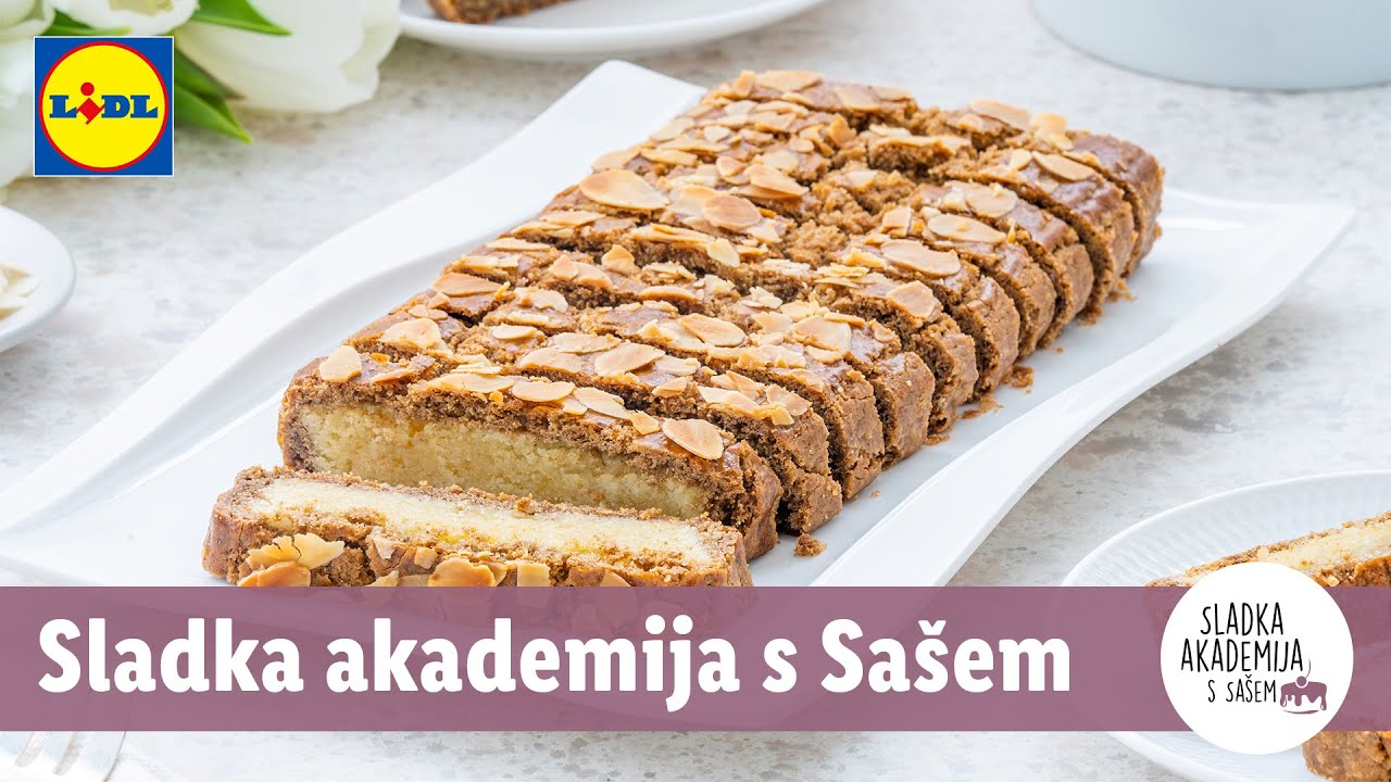 Sladka akademija s Sašem: Krhko pecivo z mandljevim nadevom