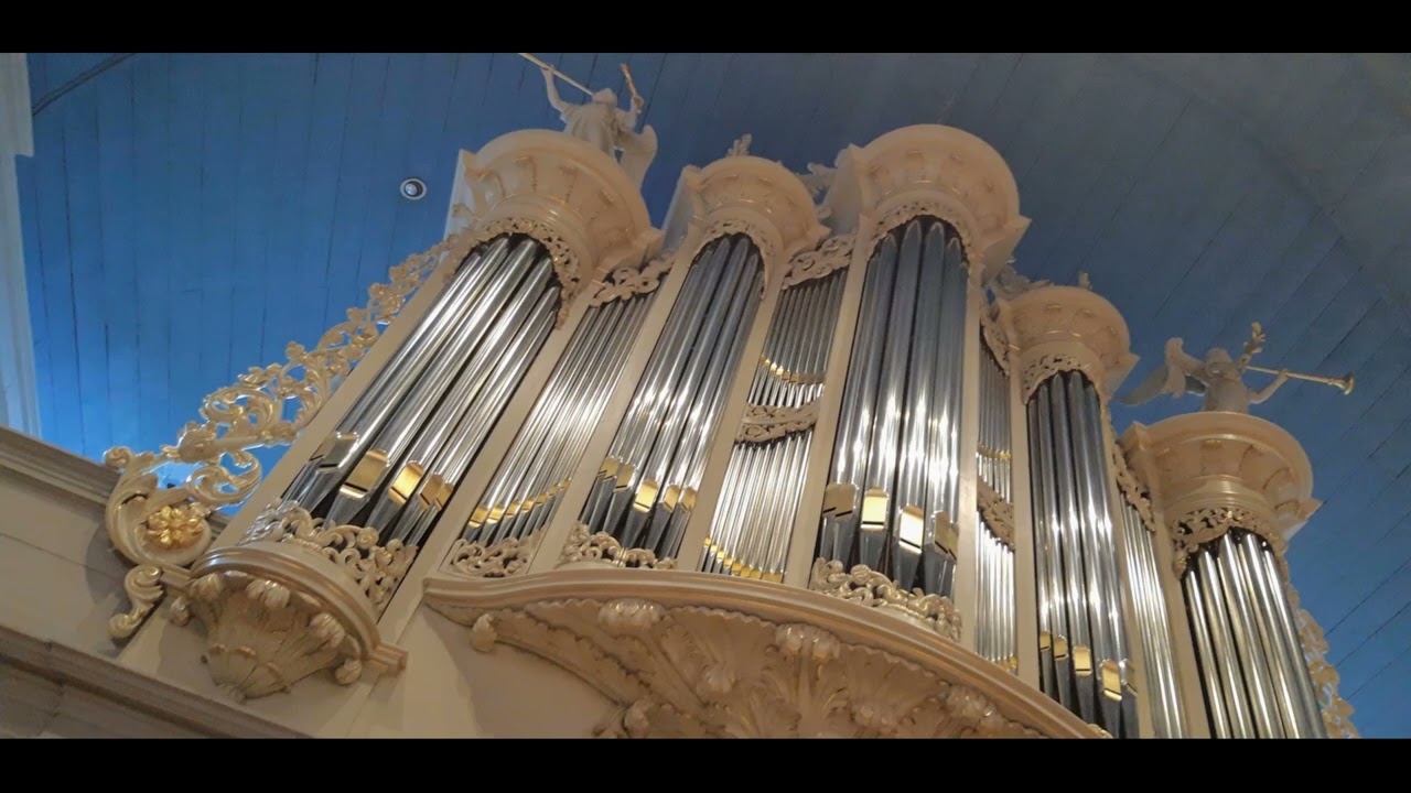 Aus der tiefe rufe ich  BWV 715 JS Bach . Jan Dekker Naber Orgel Grote Kerk Sliedrecht.