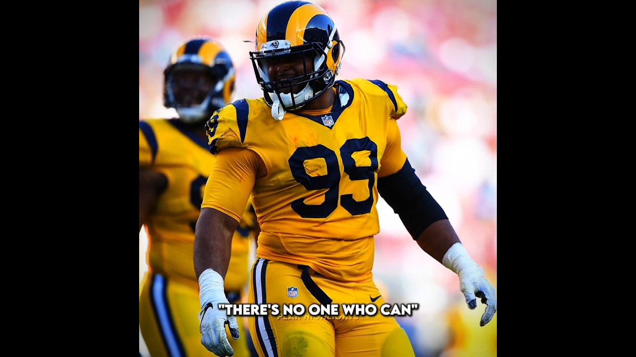 Aaron Donald was on SOMETHING in his prime 😭 #nfl #aarondonald #viral #edit