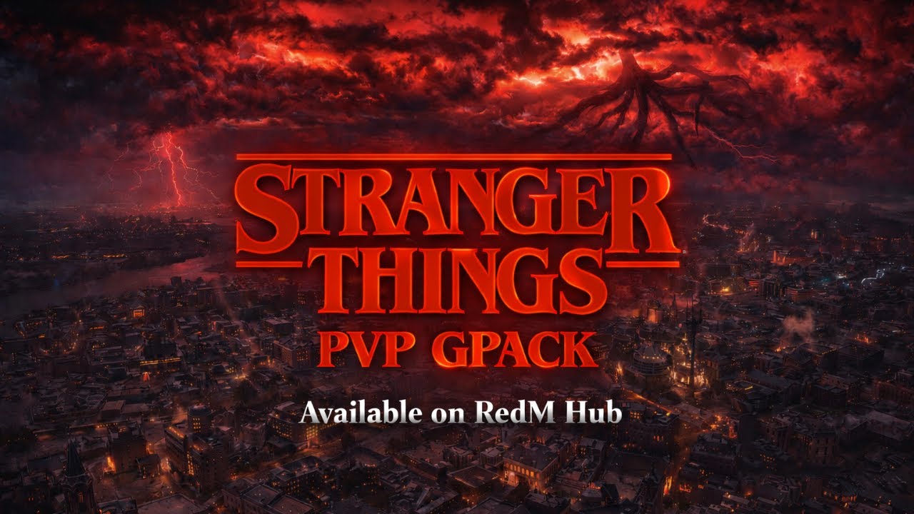 STRANGER THINGS PVP GPACK SHOWCASE | REDM | https://discord.gg/redm