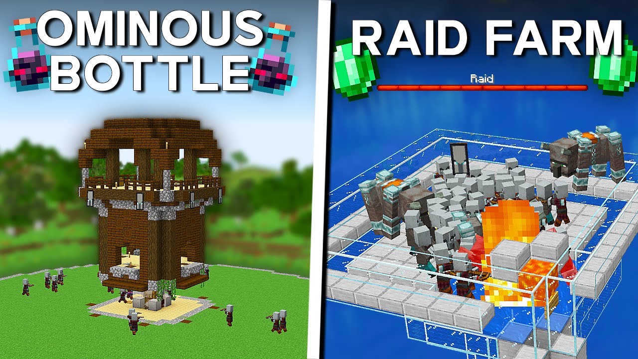 Minecraft Raid & Ominous Bottle Farm 1.21.11 - Best Raid Farm Minecraft