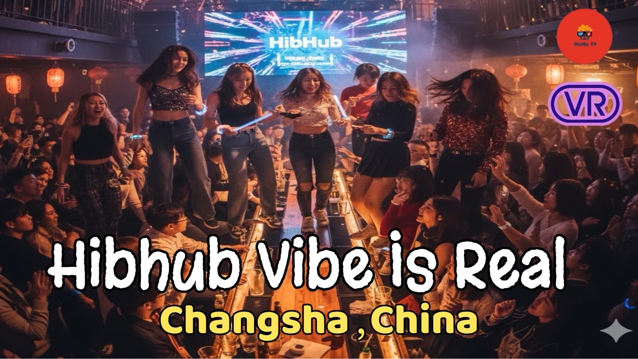 Kpop dancing on the Table - This Bar Has NO Rules | 🇨🇳 Changsha's HibHub 公社 VR Tour