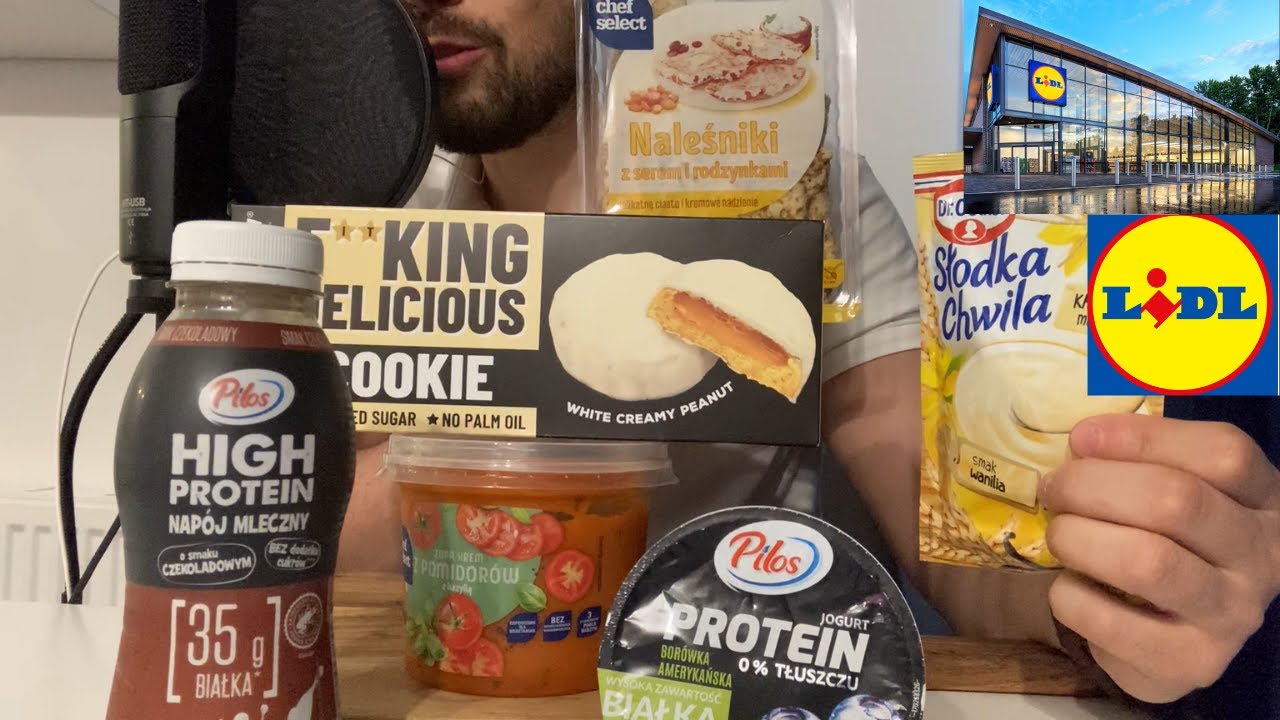 ASMR PL | WIELKI TEST FIT PRODUKTÓW Z LIDLA | MUKBANG, TASTE TEST | ASMR po polsku