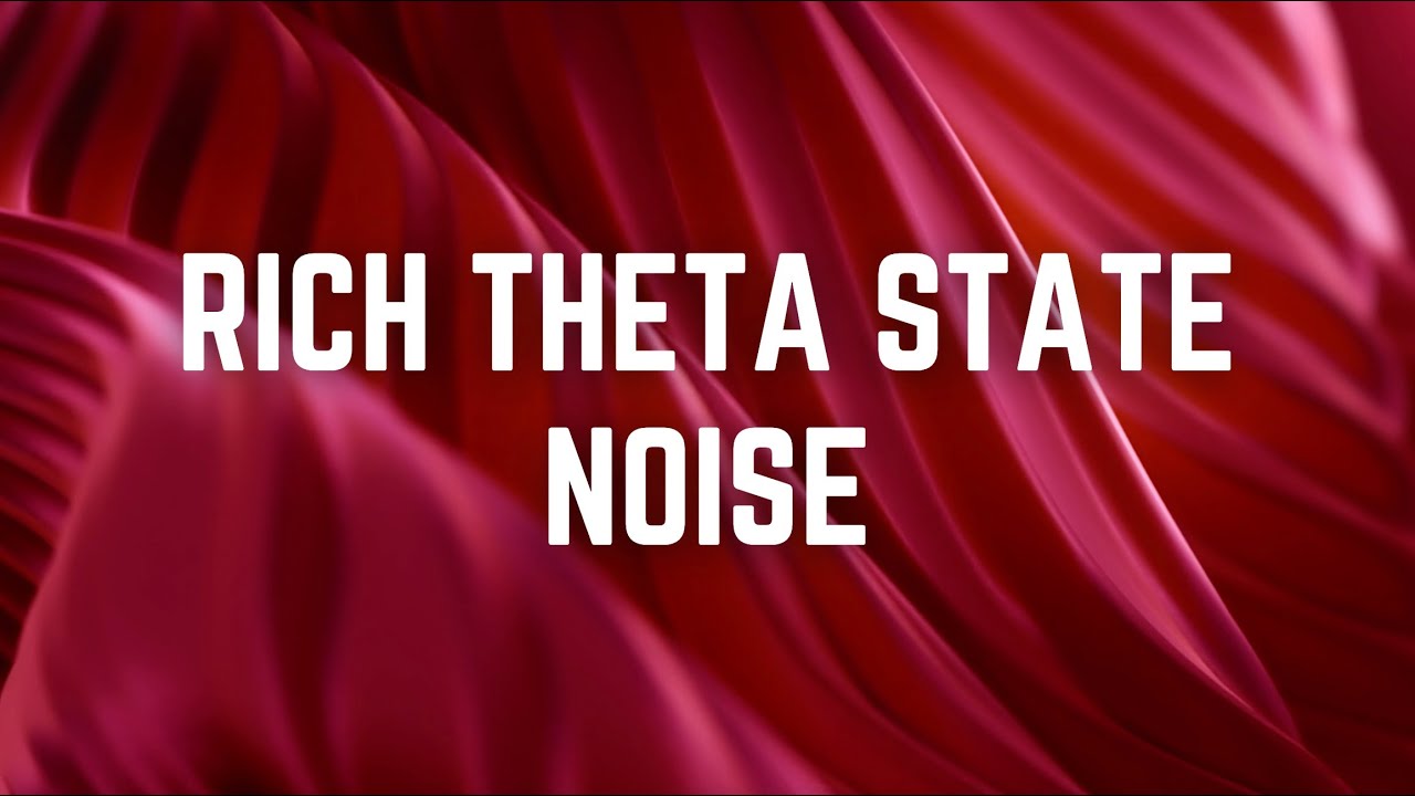 RICH THETA STATE NOISE | 12 Hours | Black Screen | No Midway Ads | Relax/ Sleep/ Calm Anxiety/ Focus
