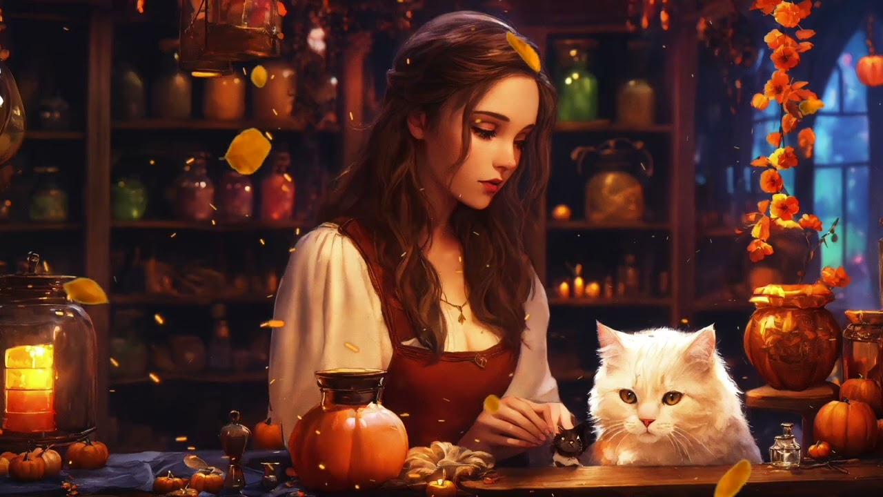 WITCHY AUTUMN AMBIENCE 🍂✨ Manifestation & Motivation Spell Ritual! Mabon Autumn Equinox!🍂✨