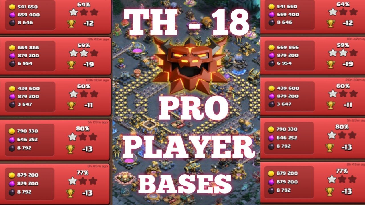 BEST- 3 TH18 LEGEND BASE LINK AT+6000 TROPHIES in 2025 ! TH18 WAR BASE Layouts clash of clan