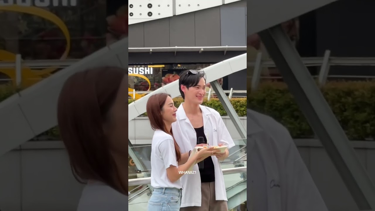 08092024 น้องพีพีเซอร์ไพรส์ถือเค้ก HBD พี่เก้า🎂🩵 at MBK 