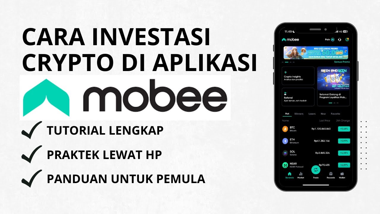 Cara Investasi Aset Crypto Di Aplikasi Mobee Untuk Pemula