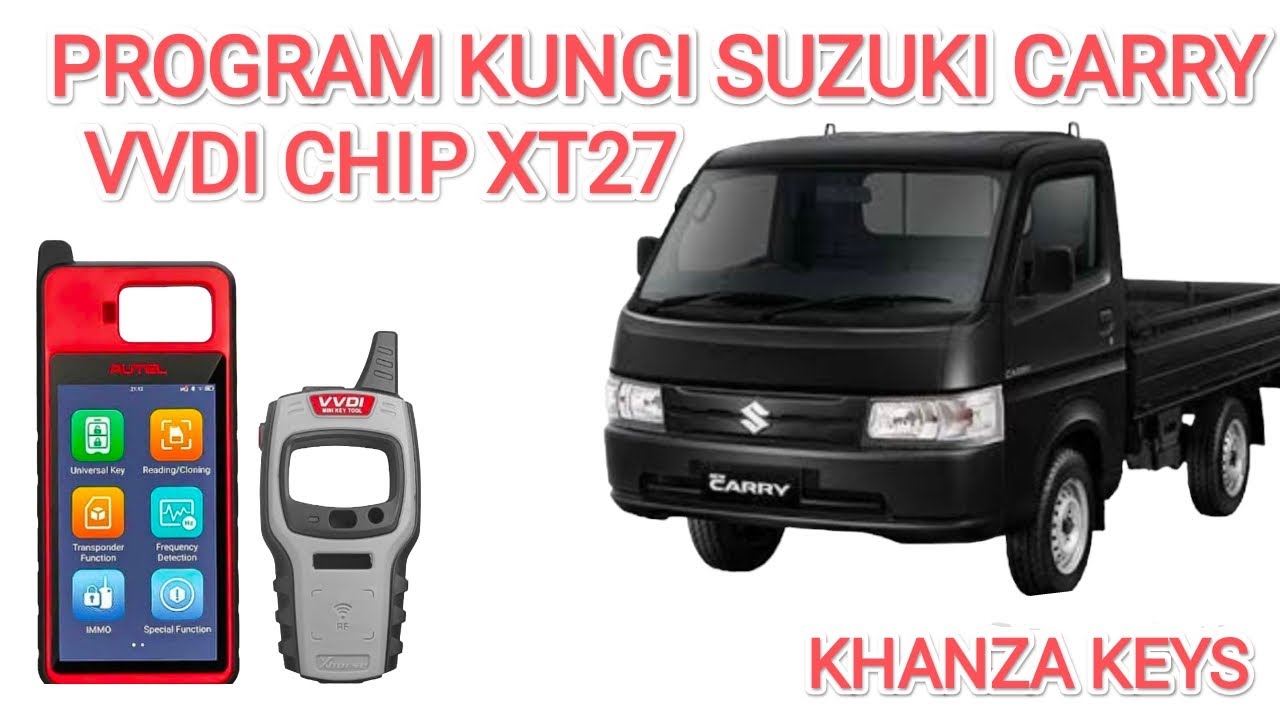 Tutorial on how to program a Suzuki Carry key using a VVDI XT27 chip using with Autel KM100 tool