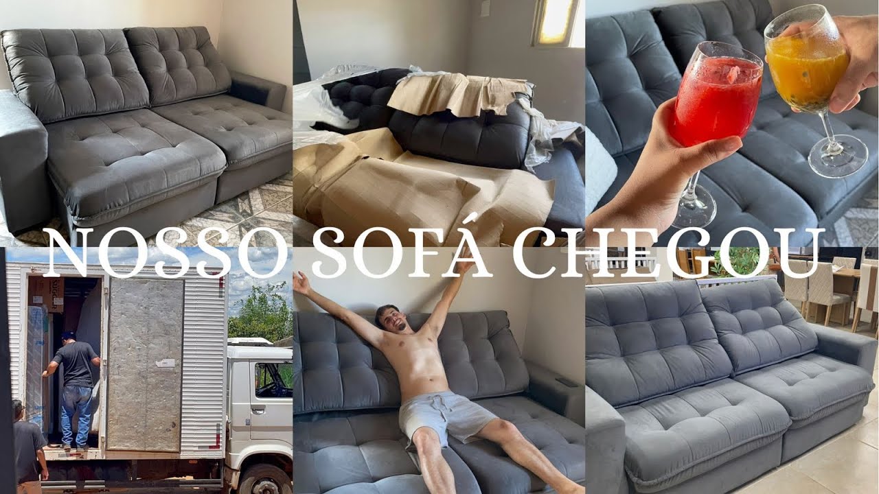 CHEGOU NOSSO SOFÁ NOVO| COMPRAMOS UM MICROONDAS #sofa #novo #microondas #youtube 