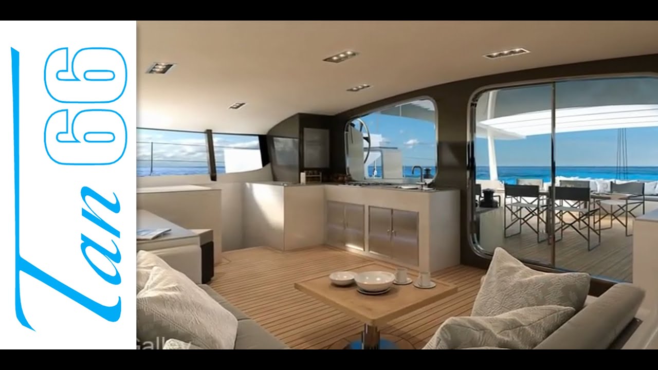 Luxury Catamaran in 3D - Tan 66