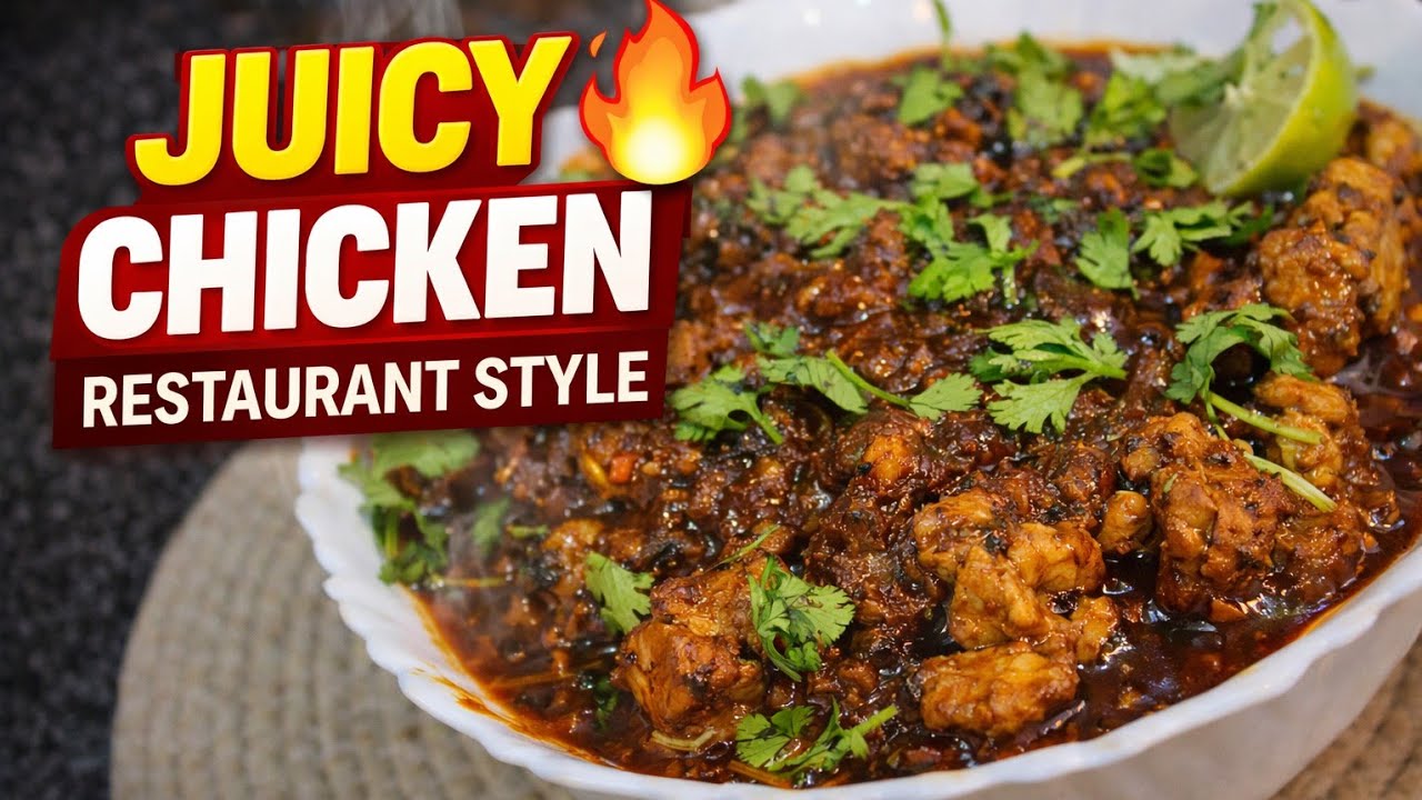 Restaurant Style Juicy Chicken Curry | Full Recipe