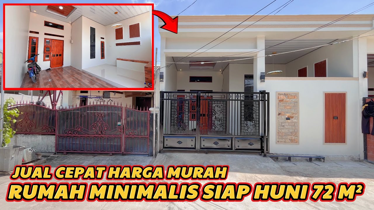 DIJUAL RUMAH MINIMALIS TIPE 50/72 || HARGA MURAH NEGO || 100% BANGUNAN BARU 