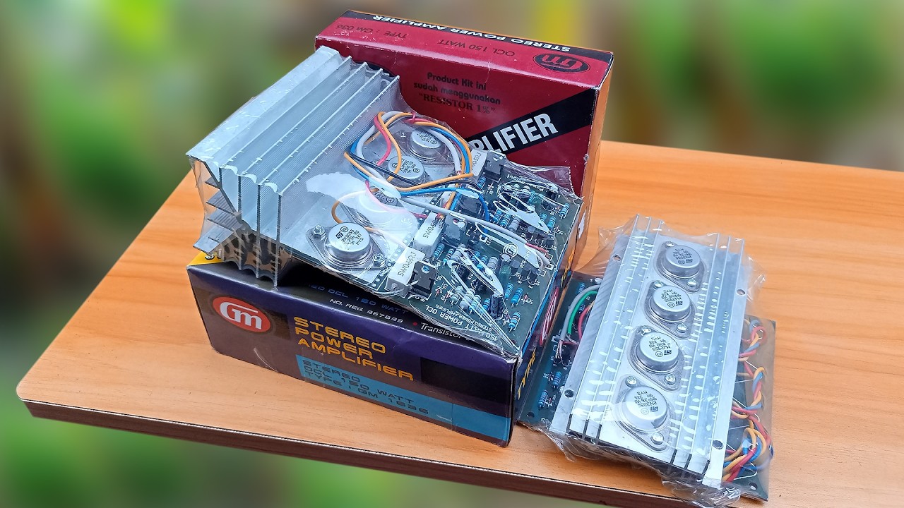 review dua kit power amplifier ocl 150 Watt produk gm yang laris manis