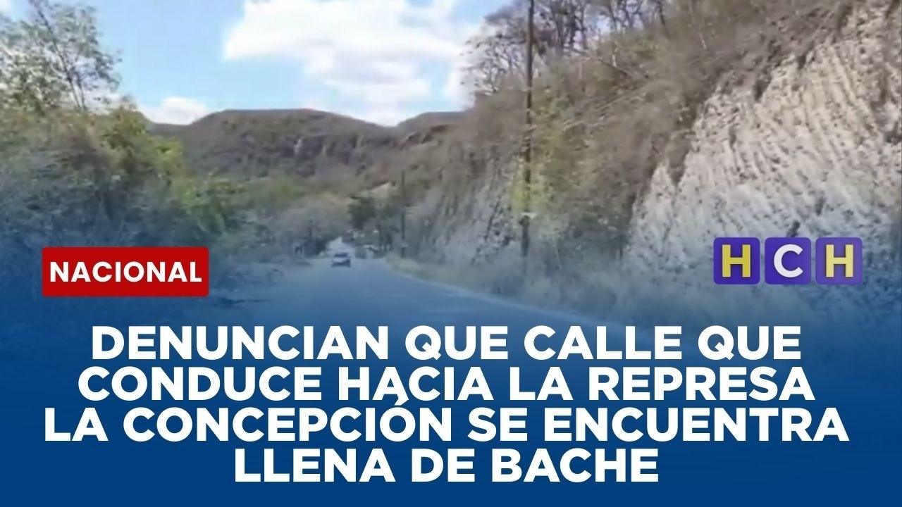 Denuncian que calle que conduce hacia la represa La Concepción se encuentra llena de bache